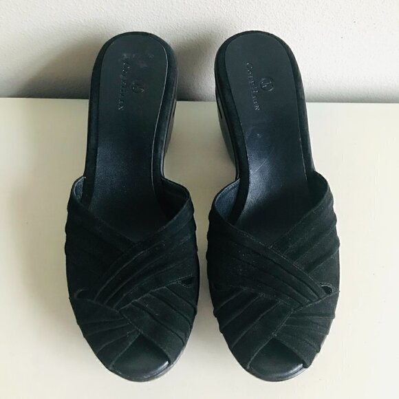 Cole Haan Air Black Austyn Suede Mule Size 9.5 - Picture 2 of 8